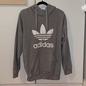 Adidas hoodie gray size M oversized